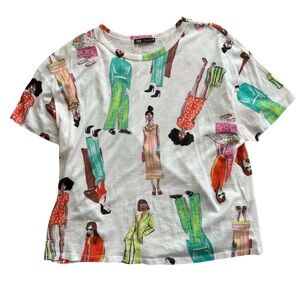 Zara Multicolor Graphic Tee